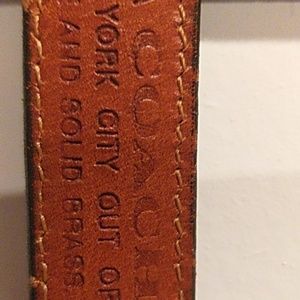 Coach leather belt